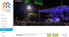 Desktop Screenshot of events.visitsyracuse.org